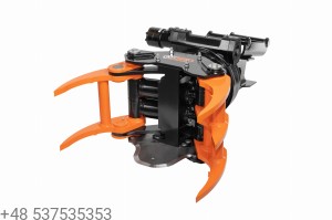 KXZ210 głowica ścinkowa z rotatorem do koparki